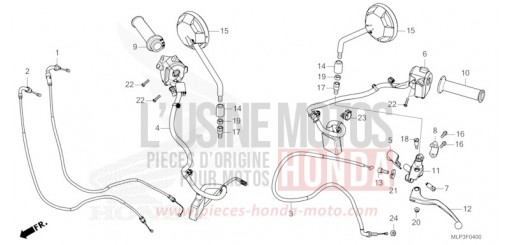 HANDLE LEVER/SWITCH/CABLE/MIRROR CL500AS de 2025